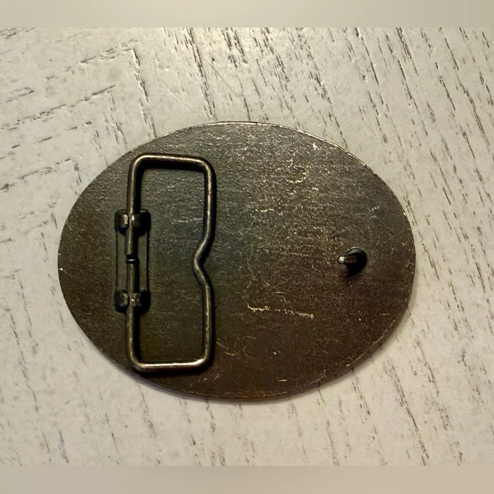Vintage Frontier Hotel Las Vegas Brass Belt Buckle